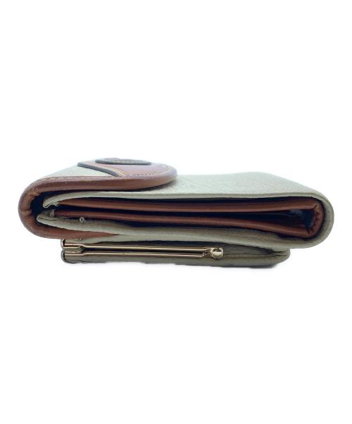 DOONEY&BOURKE（ドゥーニーアンドバーク）DOONEY&BOURKE (ドゥーニーアンドバーク) 2つ折り財布 ブラウン×ベージュの古着・服飾アイテム