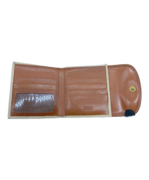 DOONEY&BOURKE（ドゥーニーアンドバーク）DOONEY&BOURKE (ドゥーニーアンドバーク) 2つ折り財布 ブラウン×ベージュの古着・服飾アイテム