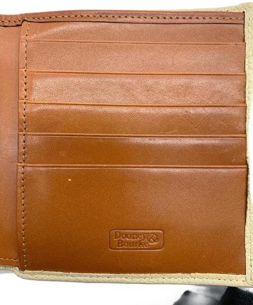 DOONEY&BOURKE（ドゥーニーアンドバーク）DOONEY&BOURKE (ドゥーニーアンドバーク) 2つ折り財布 ブラウン×ベージュの古着・服飾アイテム