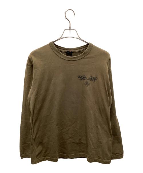 stussy（ステューシー）stussy (ステューシー) 長袖カットソー オリーブ サイズ:Mの古着・服飾アイテム