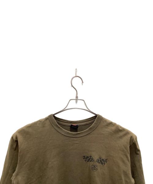 stussy（ステューシー）stussy (ステューシー) 長袖カットソー オリーブ サイズ:Mの古着・服飾アイテム