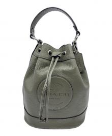 COACH（コーチ）の古着「デンプシー ドリーストリングハンドバッグ」｜オリーブ