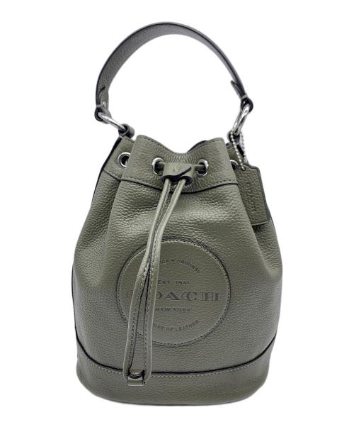 COACH（コーチ）COACH (コーチ) デンプシー ドリーストリングハンドバッグ オリーブの古着・服飾アイテム