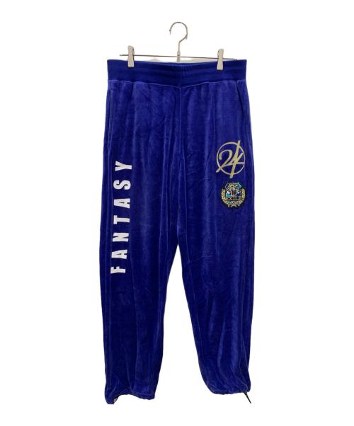24karats（トゥエンティーフォーカラッツ）24karats (トゥエンティーフォーカラッツ) ジップパーカー スウェットパンツ ブルー サイズ:XLの古着・服飾アイテム