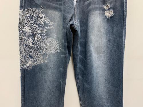 DOG TOWN（ドッグ タウン）DOG TOWN (ドッグ タウン) 刺繍デニムパンツ インディゴ サイズ:freeの古着・服飾アイテム