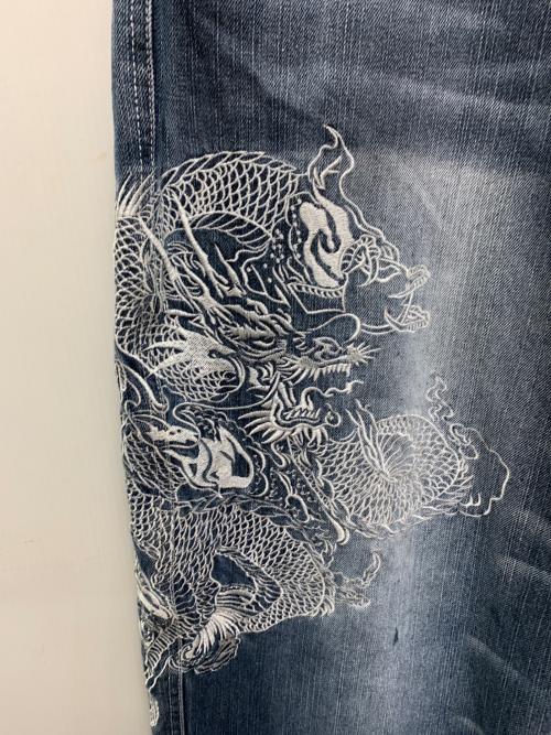 DOG TOWN（ドッグ タウン）DOG TOWN (ドッグ タウン) 刺繍デニムパンツ インディゴ サイズ:freeの古着・服飾アイテム