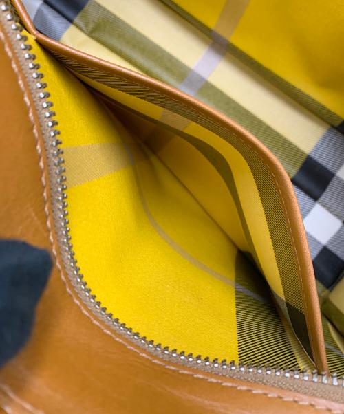 BURBERRY（バーバリー）BURBERRY (バーバリー) ハンドバッグ ブラウン×ベージュの古着・服飾アイテム