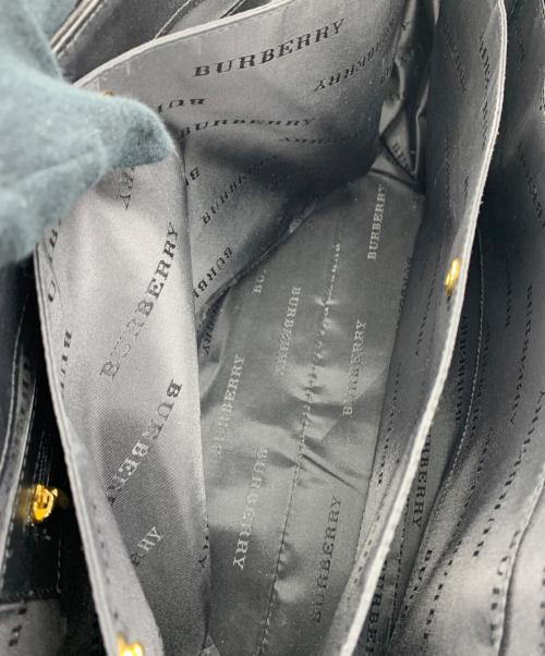 BURBERRY（バーバリー）BURBERRY (バーバリー) ハンドバッグ ブラック×ブラウンの古着・服飾アイテム