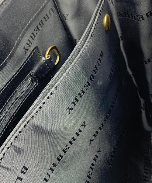 BURBERRY（バーバリー）BURBERRY (バーバリー) ハンドバッグ ブラック×ブラウンの古着・服飾アイテム