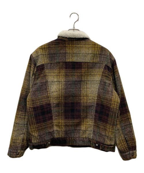 LEVI'S（リーバイス）LEVI'S (リーバイス) シェルパ トラッカージャケット イエロー×ブラウン サイズ:Lの古着・服飾アイテム