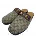 GUCCI（グッチ）の古着「GGキャンバスホースビットサンダル」｜ブラウン