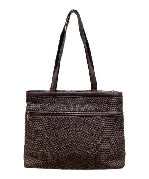 BALLY（バリー）BALLY (バリー) キルティングトートバッグ ブラウンの古着・服飾アイテム