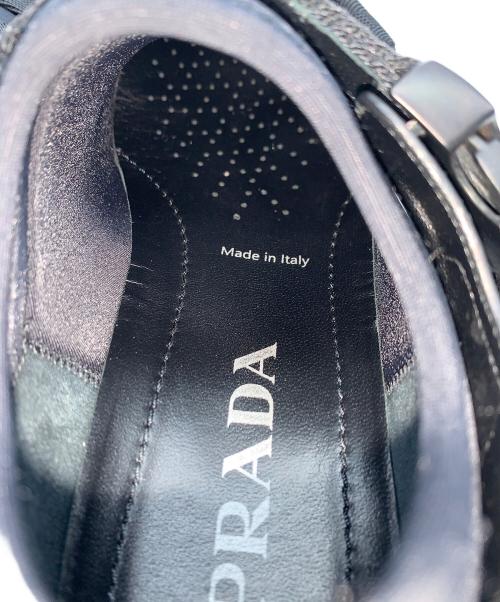 PRADA（プラダ）PRADA (プラダ) LINEA ROSSA ベルクロスニーカー ブラック サイズ:36の古着・服飾アイテム