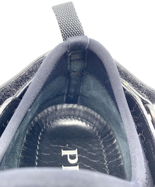 PRADA（プラダ）PRADA (プラダ) LINEA ROSSA ベルクロスニーカー ブラック サイズ:36の古着・服飾アイテム