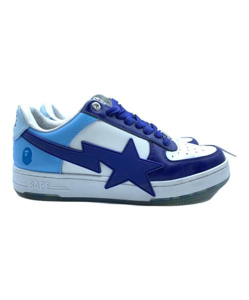 A BATHING APE（アベイシングエイプ）A BATHING APE (アベイシングエイプ) ローカットスニーカー スカイブルー×ホワイト サイズ:26の古着・服飾アイテム