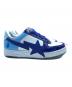 中古・古着 A BATHING APE (アベイシングエイプ) ローカットスニーカー スカイブルー×ホワイト サイズ:26：16000円
