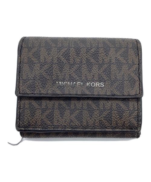 MICHAEL KORS（マイケル・コース）MICHAEL KORS (マイケル・コース) 3つ折り財布 ブラウンの古着・服飾アイテム
