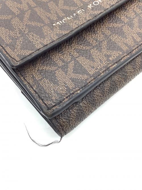 MICHAEL KORS（マイケル・コース）MICHAEL KORS (マイケル・コース) 3つ折り財布 ブラウンの古着・服飾アイテム
