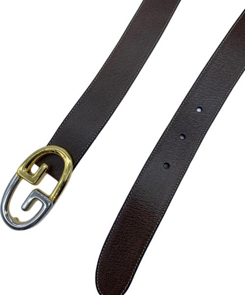 GUCCI（グッチ）GUCCI (グッチ) レザーベルト ブラウンの古着・服飾アイテム