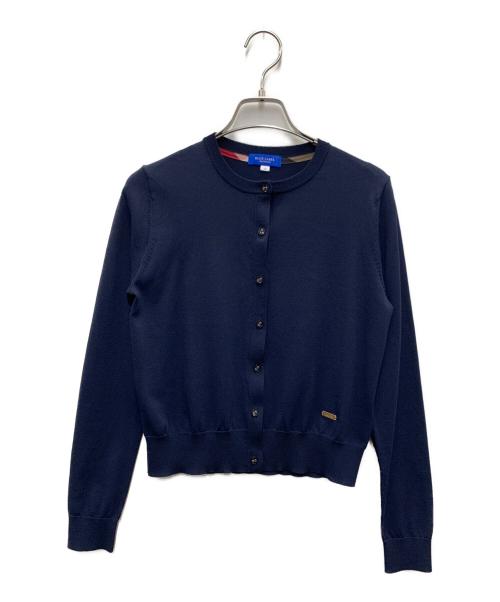 BLUE LABEL CRESTBRIDGE（ブルーレーベルクレストブリッジ）BLUE LABEL CRESTBRIDGE (ブルーレーベルクレストブリッジ) ニット切替ワンピースアンサンブル ネイビー サイズ:36/38の古着・服飾アイテム