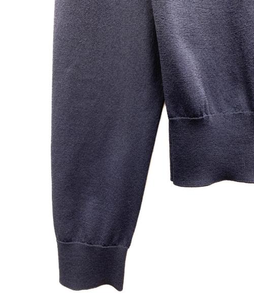 BLUE LABEL CRESTBRIDGE（ブルーレーベルクレストブリッジ）BLUE LABEL CRESTBRIDGE (ブルーレーベルクレストブリッジ) ニット切替ワンピースアンサンブル ネイビー サイズ:36/38の古着・服飾アイテム