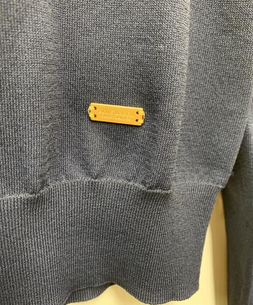 BLUE LABEL CRESTBRIDGE（ブルーレーベルクレストブリッジ）BLUE LABEL CRESTBRIDGE (ブルーレーベルクレストブリッジ) ニット切替ワンピースアンサンブル ネイビー サイズ:36/38の古着・服飾アイテム