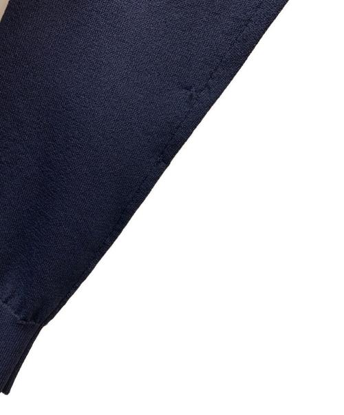 BLUE LABEL CRESTBRIDGE（ブルーレーベルクレストブリッジ）BLUE LABEL CRESTBRIDGE (ブルーレーベルクレストブリッジ) ニット切替ワンピースアンサンブル ネイビー サイズ:36/38の古着・服飾アイテム