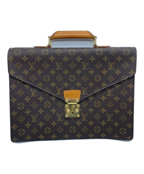 LOUIS VUITTON（ルイ ヴィトン）LOUIS VUITTON (ルイ ヴィトン) ビジネスバッグ セルヴィェット・コンセイエ ブラウンの古着・服飾アイテム