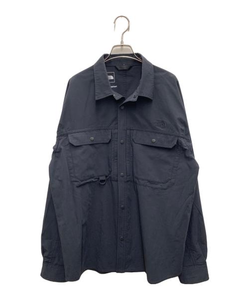 THE NORTH FACE（ザ ノース フェイス）THE NORTH FACE (ザ ノース フェイス) ファイヤーフライキャノピーシャツ ブラック サイズ:Lの古着・服飾アイテム