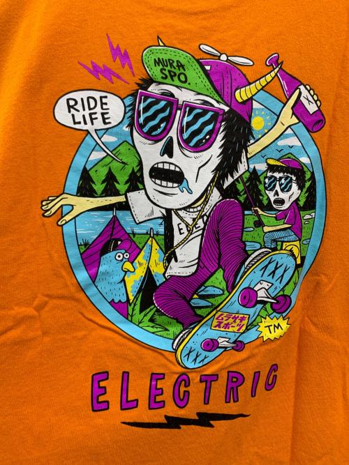 ELECTRIC（エレクトリック）ELECTRIC (エレクトリック) 半袖カットソー オレンジ サイズ:ｍの古着・服飾アイテム