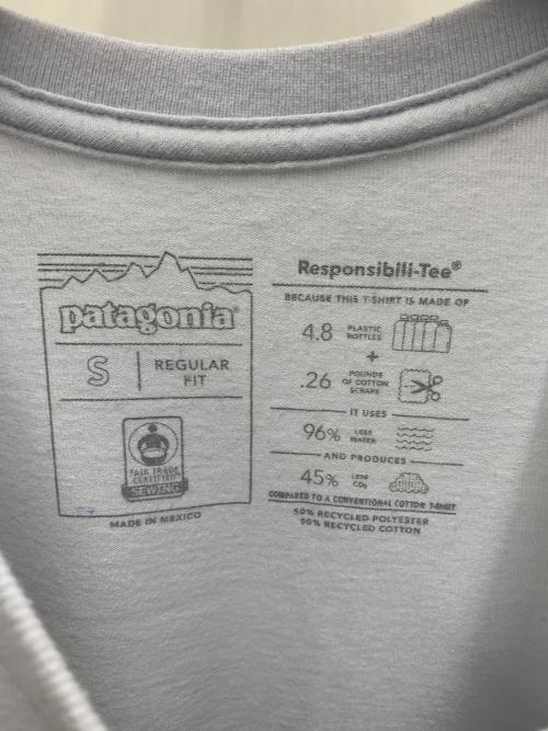 Patagonia（パタゴニア）Patagonia (パタゴニア) 半袖Tシャツ スカイブルー サイズ:Sの古着・服飾アイテム