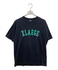 X-LARGE（エクストララージ）の古着「半袖Tシャツ」｜ブラック×グリーン
