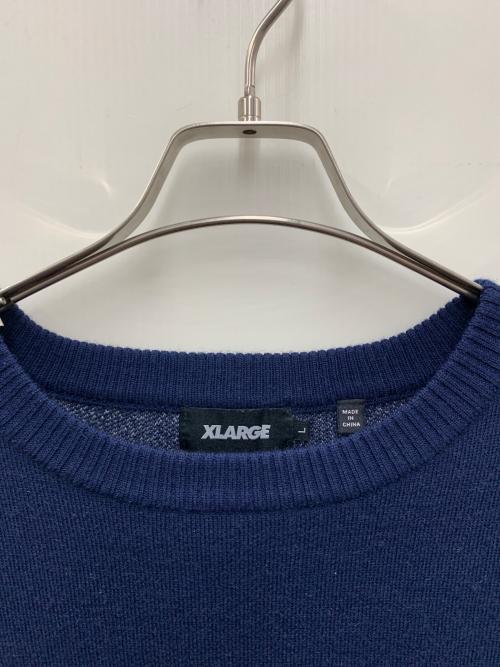 X-LARGE（エクストララージ）X-LARGE (エクストララージ) 厚手ニット ネイビー サイズ:Lの古着・服飾アイテム