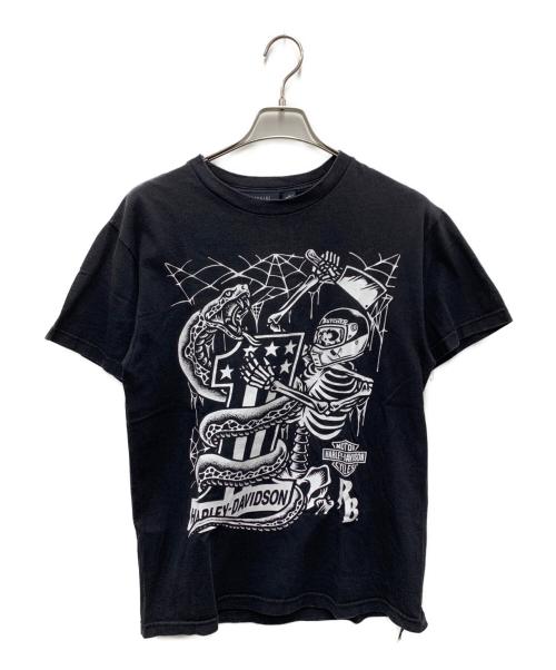 HARLEY-DAVIDSON（ハーレーダビッドソン）HARLEY-DAVIDSON (ハーレーダビッドソン) 半袖カットソー ブラック サイズ:Mの古着・服飾アイテム