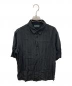 Saint Laurent Parisサンローランパリ）の古着「シルクシャツ」｜ブラック