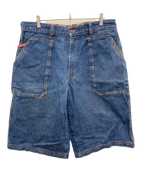 PLATINUM FUBU（プラチナムフブ）PLATINUM FUBU (プラチナムフブ) ハーフデニムパンツ インディゴ サイズ:W38の古着・服飾アイテム