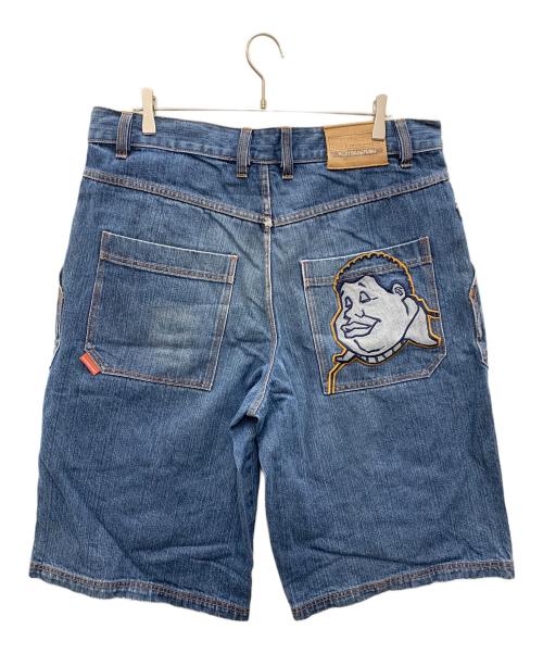 PLATINUM FUBU（プラチナムフブ）PLATINUM FUBU (プラチナムフブ) ハーフデニムパンツ インディゴ サイズ:W38の古着・服飾アイテム