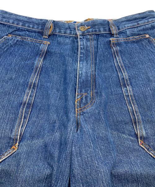 PLATINUM FUBU（プラチナムフブ）PLATINUM FUBU (プラチナムフブ) ハーフデニムパンツ インディゴ サイズ:W38の古着・服飾アイテム