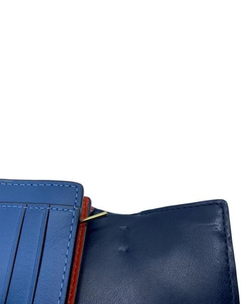 COACH（コーチ）COACH (コーチ) ハットンウォレット スカイブルー×オレンジの古着・服飾アイテム