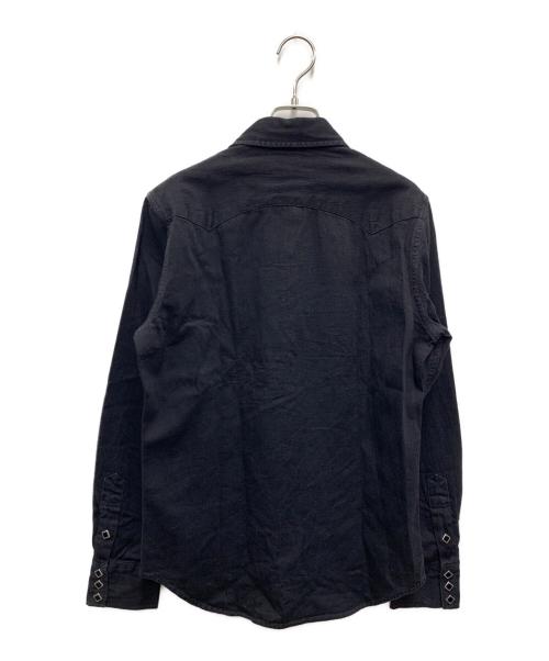 RRL（ダブルアールエル）RRL (ダブルアールエル) デニムウエスタンシャツ ブラック サイズ:Mの古着・服飾アイテム