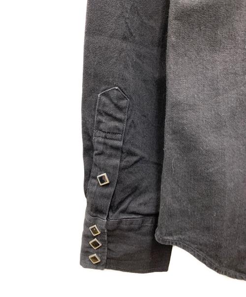 RRL（ダブルアールエル）RRL (ダブルアールエル) デニムウエスタンシャツ ブラック サイズ:Mの古着・服飾アイテム