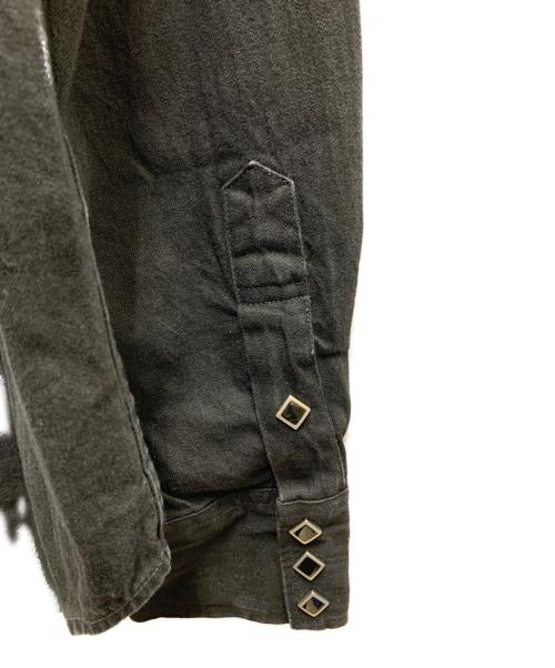 RRL（ダブルアールエル）RRL (ダブルアールエル) デニムウエスタンシャツ ブラック サイズ:Mの古着・服飾アイテム