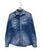 DIESELディーゼル）の古着「デニムシャツ」｜インディゴ