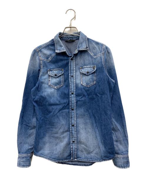 DIESEL（ディーゼル）DIESEL (ディーゼル) デニムシャツ インディゴ サイズ:Sの古着・服飾アイテム