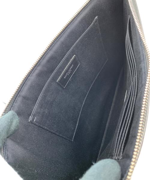 Saint Laurent Paris（サンローランパリ）Saint Laurent Paris (サンローランパリ) クラッチバッグ ブラックの古着・服飾アイテム