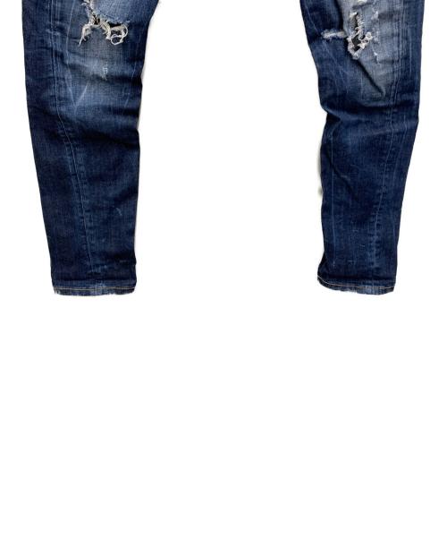 DSQUARED2（ディースクエアード）DSQUARED2 (ディースクエアード) ダメージ加工デニムパンツ インディゴ サイズ:44の古着・服飾アイテム