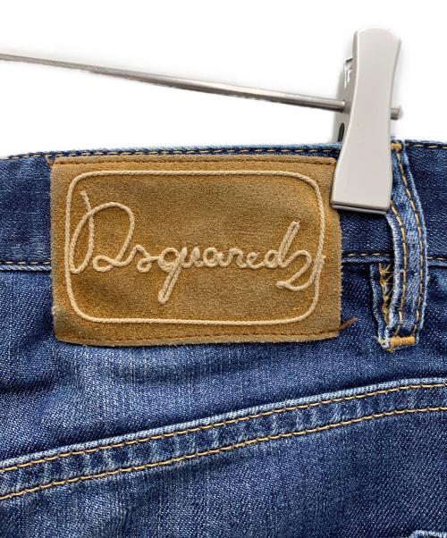DSQUARED2（ディースクエアード）DSQUARED2 (ディースクエアード) ダメージ加工デニムパンツ インディゴ サイズ:44の古着・服飾アイテム
