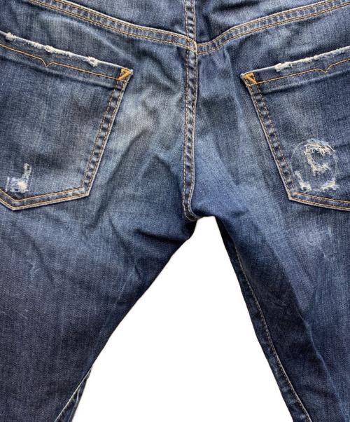 DSQUARED2（ディースクエアード）DSQUARED2 (ディースクエアード) ダメージ加工デニムパンツ インディゴ サイズ:44の古着・服飾アイテム
