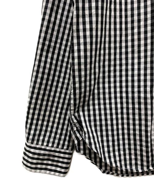 FRED PERRY（フレッドペリー）FRED PERRY (フレッドペリー) 長袖シャツ ブラック×ホワイト サイズ:40の古着・服飾アイテム