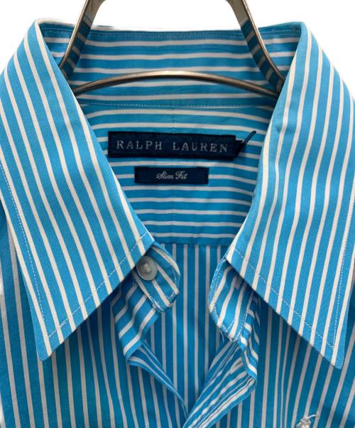RALPH LAUREN（ラルフローレン）RALPH LAUREN (ラルフローレン) 長袖シャツ スカイブルー×ホワイト サイズ:4の古着・服飾アイテム